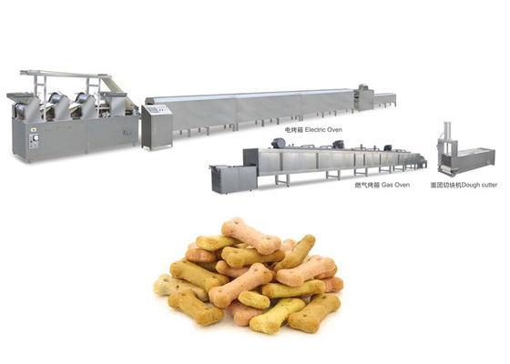 Puppy Love Easy To Eat Dog Biscuit Processing Line Pet Biscuit Making Equipment