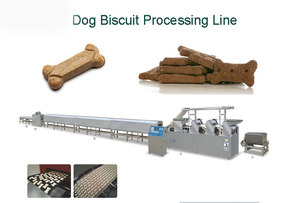 Puppy Love Easy To Eat Dog Biscuit Processing Line Pet Biscuit Making Equipment