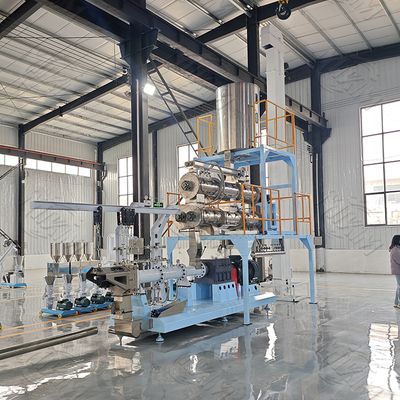 Twin - screw Pet Food Extruder machine / food extrusion equipment