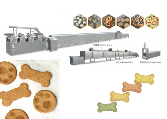 SUS304 Automatic Pet Dog Biscuit Making Machine Made By Stainless Steel