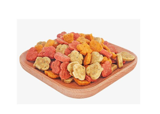 Single / Double Color Pet Biscuit Making Dog Biscuit Machine Made By Stainless Steel