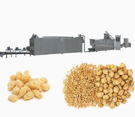Vegetable Protein Food Production Line Machine / Fiber soya nuggets extruder