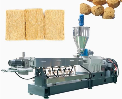 Double Screw Soya Extruder Machine for corn flakes , breakfast cereals , puff snacks