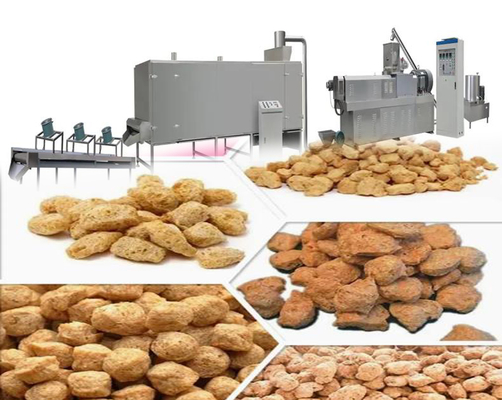 Automatic Soya Extruder Machine / Protein food production line