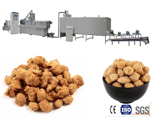 Full Automatic Textured Soya Protein / Soya Meat Making Machine Stanless Steel 304
