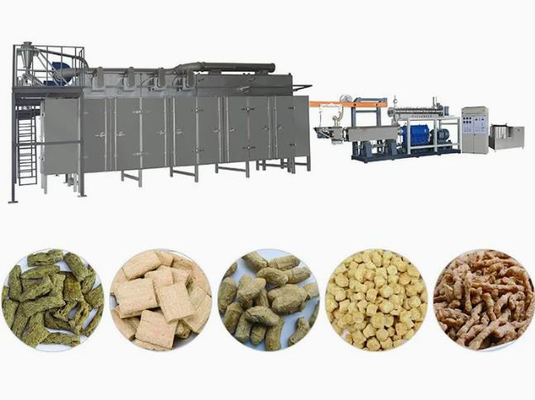 CE certificate TVP TSP vegetable soya chunck food extruder machine