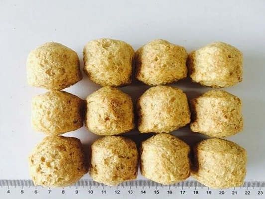Loose texture Soya Extruder Machine , corn puff making machine
