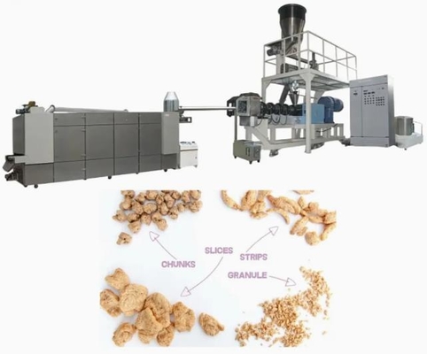Textured Soya Extruder Machine / soya nuggets extruder Production Line