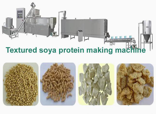 Textured Soya Extruder Machine / soya nuggets extruder Production Line