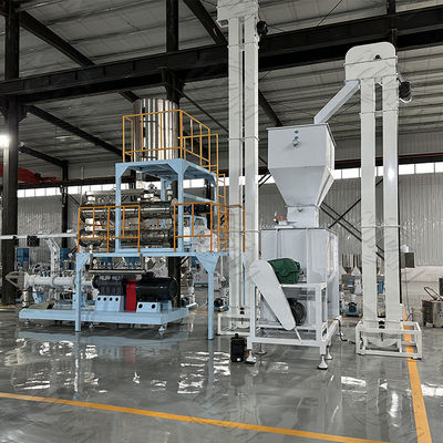 High Quality Professional Automatic  fish feed pellet processing machine Twin Screw Extruder Pet Dog Cat Fish Food Making Machine Production Line