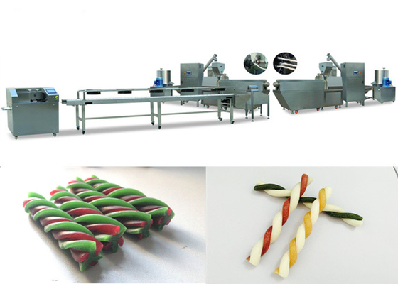 Dental Care Twin Screw Pet Food Production Line Extruded Dog Chewing Snacks