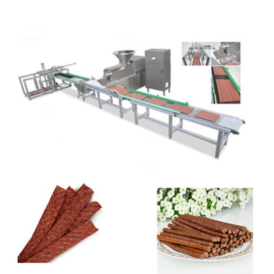 Chewing Dog Snacks Cold Extruder Machine For Making Meat Strips