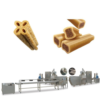 Custom Designed Pet Treat Machine Extruded Dog Chewing Food Processing