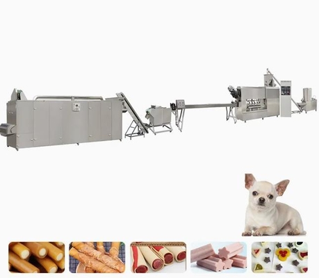 Single Screw Extrued 250kg / Hour 35KW Pet Treat Machine