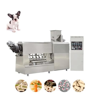 Single Screw Extrued 250kg / Hour 35KW Pet Treat Machine