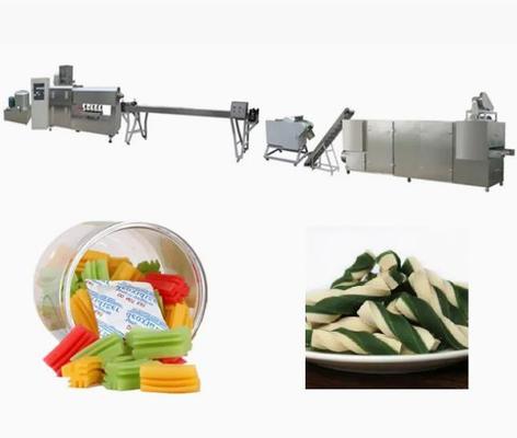 SS 100KW PET Chews Pet Treat Machine For Dogs' Teeth Health
