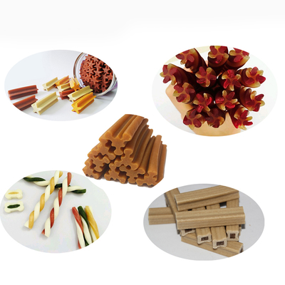 100KW PET Chews Production Line Pet Treat Machine Stainless Steel