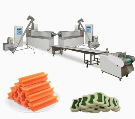 100KW PET Chews Production Line Pet Treat Machine Stainless Steel