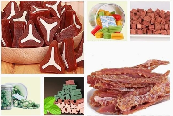 Low Noise Pet Food Machine Chewing Gum Dog Snacks High Speed Production