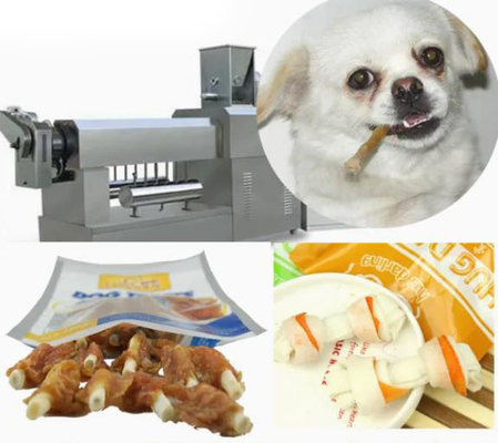 Low Noise Pet Food Machine Chewing Gum Dog Snacks High Speed Production