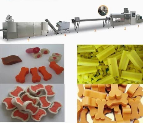 100KW Pet Chews Production Line For Dogs' Teeth Health