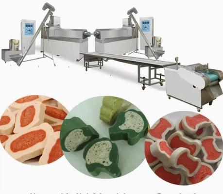 Siemens PLC Snacks Pet Food Extrusion Machine Chewing Gum Extruder Single Screw