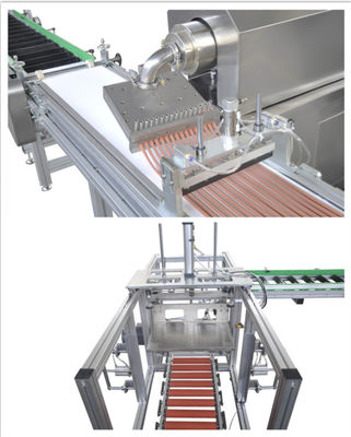 Soft Chewing Dog Snack Machine Extruder Used To Make Meat Sticks 200-300kg/Hr Capacity
