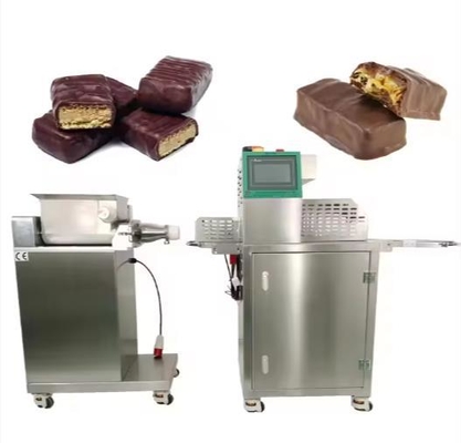 Swelled candy rice bar / chocolate Bar Making Machine with forming and cutting