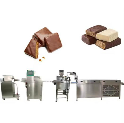 Swelled candy rice bar / chocolate Bar Making Machine with forming and cutting