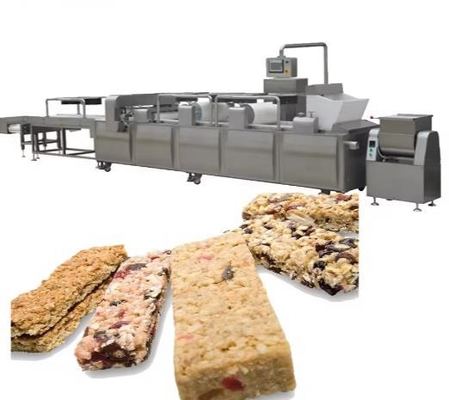 Swelled candy rice / peanut bar making machine , Continuous & automatic granola bar machine