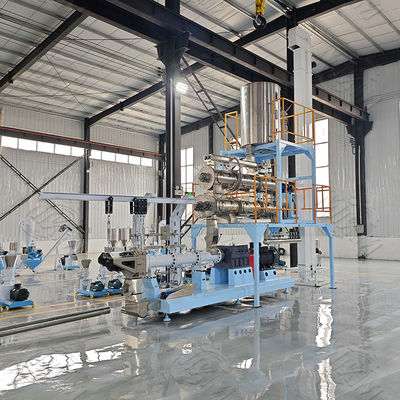 Double Screw Dog Food Extruder Machine With Siemens PLC