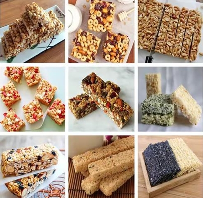 Peanut brittle Cereal Bar Forming And Cutting Machine Controlled by Siemens PLC