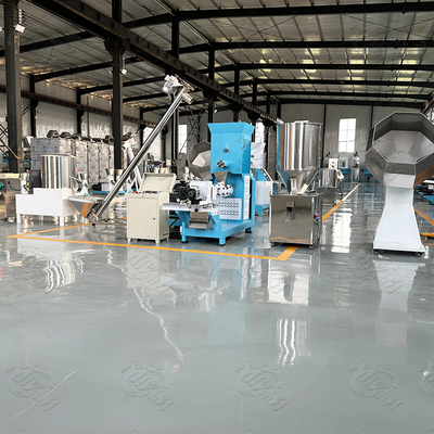 Durable Dry Pet Food Processing Dog Food Extruder Plant For Three Year Warranty