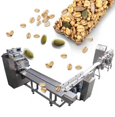 SS304 Puffing rice / Cereal bar forming machine with buckwheat  nuts material