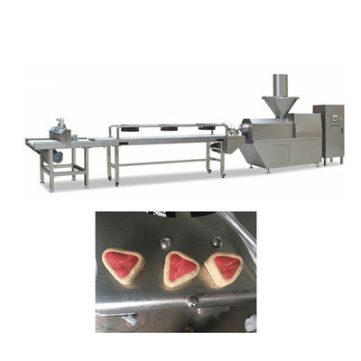 Cold Extrusion Pet Food Production Line , Pet Chewing Bone Machine With High Meat Content