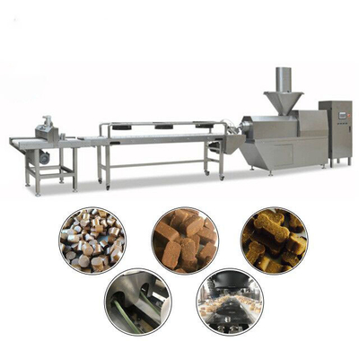 Jerky Meat Soft Dog Chewing Pet Food Production Line Siemens PLC