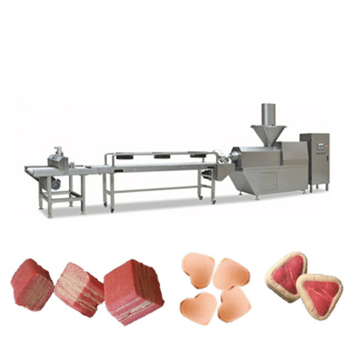 Jerky Meat Soft Dog Chewing Pet Food Production Line Siemens PLC