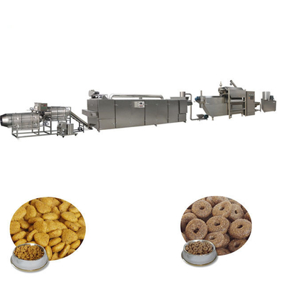 Twin Screw Extruder Pet Food Production Line , Pet Food Processing Line