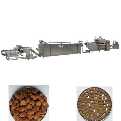 Twin Screw Extruder Pet Food Production Line , Pet Food Processing Line