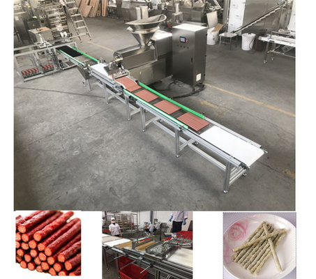 Stainless Steel  Automatic Meat strips Entry Pet Extrusion Machine