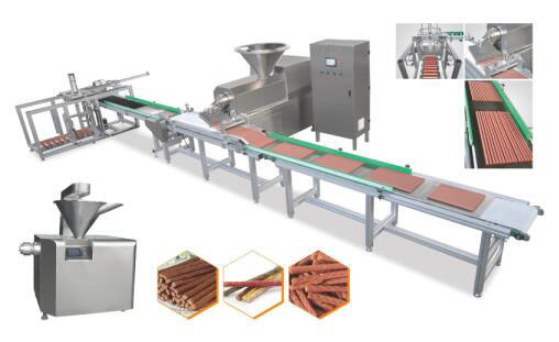 Full Automatic Max 100% Meat Pet Jerky Snacks Making Machine Cold Extruded