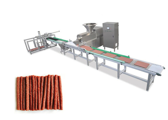 Dog Pet Chews Auto Meat Strips Dog Treats Pet Food Production Line / Pet Chews Extruder