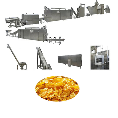 Cereal Corn Flakes Making Machine Snack Processing Line Siemens PLC Touch Screen