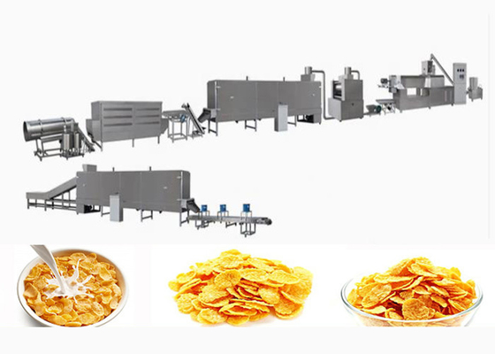 Energy saving and Multi functions Corn Flakes Processing Line / Making Machine