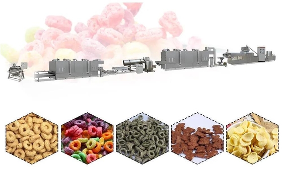 PLC controlled automatic expanded corn flakes production line