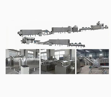 200-500kg Kellogg Roasted Breakfast Cereal Corn Flakes Snack Food Extruder Machine