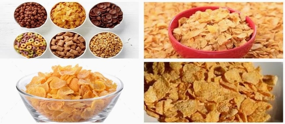 Breakfast Fruit Loops / Cereal Corn Flakes Processing Line with CE Standard