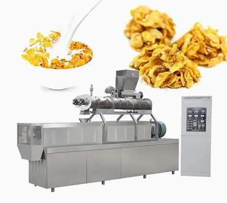 Twin Screw Extruder Corn Flakes Processing Line with different shapes
