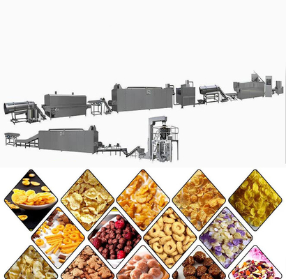 High capacity Bulk corn flakes automatic food making machine for Cereals snacks