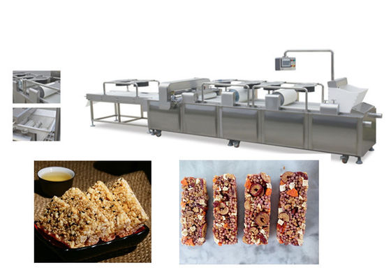 Stainless Steel Granola Cereal Bar Making Machine Muesli Bar Cutting Line
